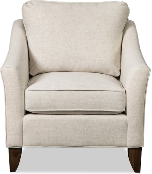 Contemporary Chair with Flair Tapered Arms