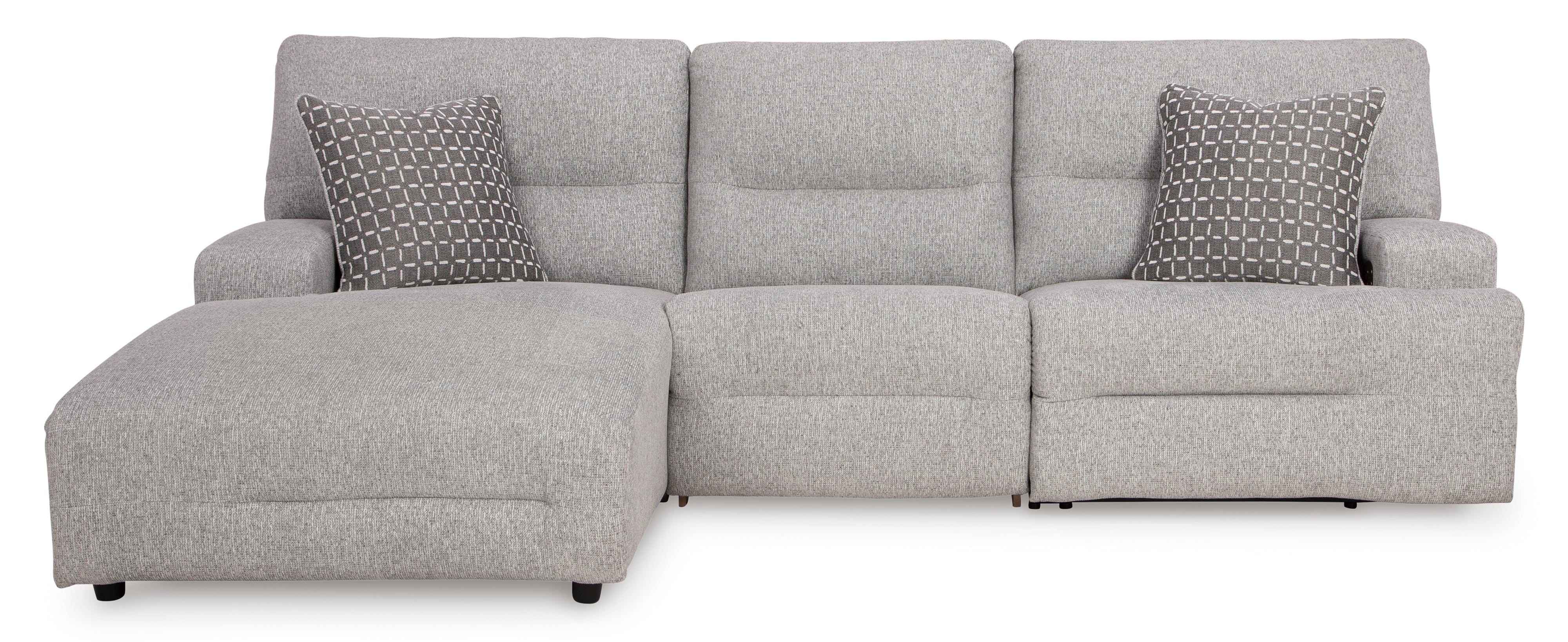 3-Piece Power Reclining Sectional w/ Chaise