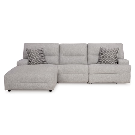 3-Piece Power Reclining Sectional w/ Chaise