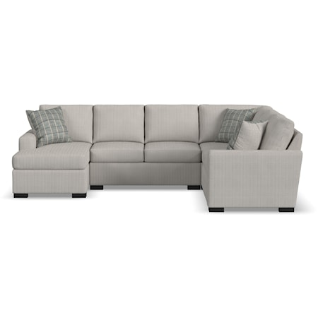 Contemporary U-Shaped Sectional with LAF Chaise