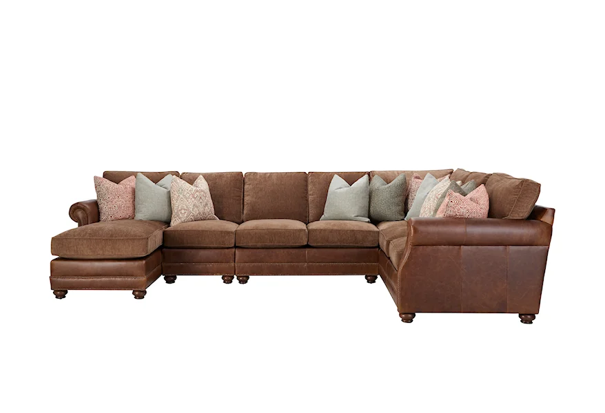 Cabrillio 4-Pc Sectional Sofa w/ LAF Chaise by Klaussner at Pilgrim Furniture City