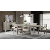 Contemporary 8-Piece Formal Dining Room Group
