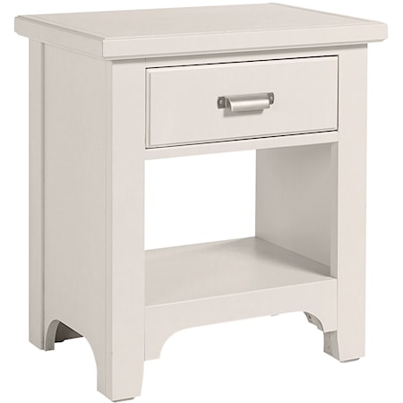 Transitional 1-Drawer Nightstand