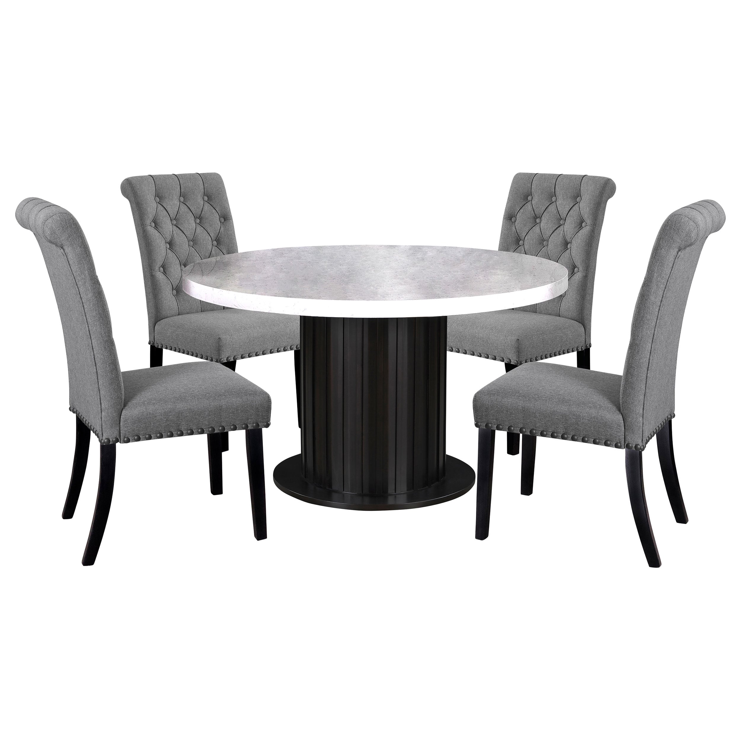 Coaster Sherry Sherry 5-piece Marble Top Dining Table Set
