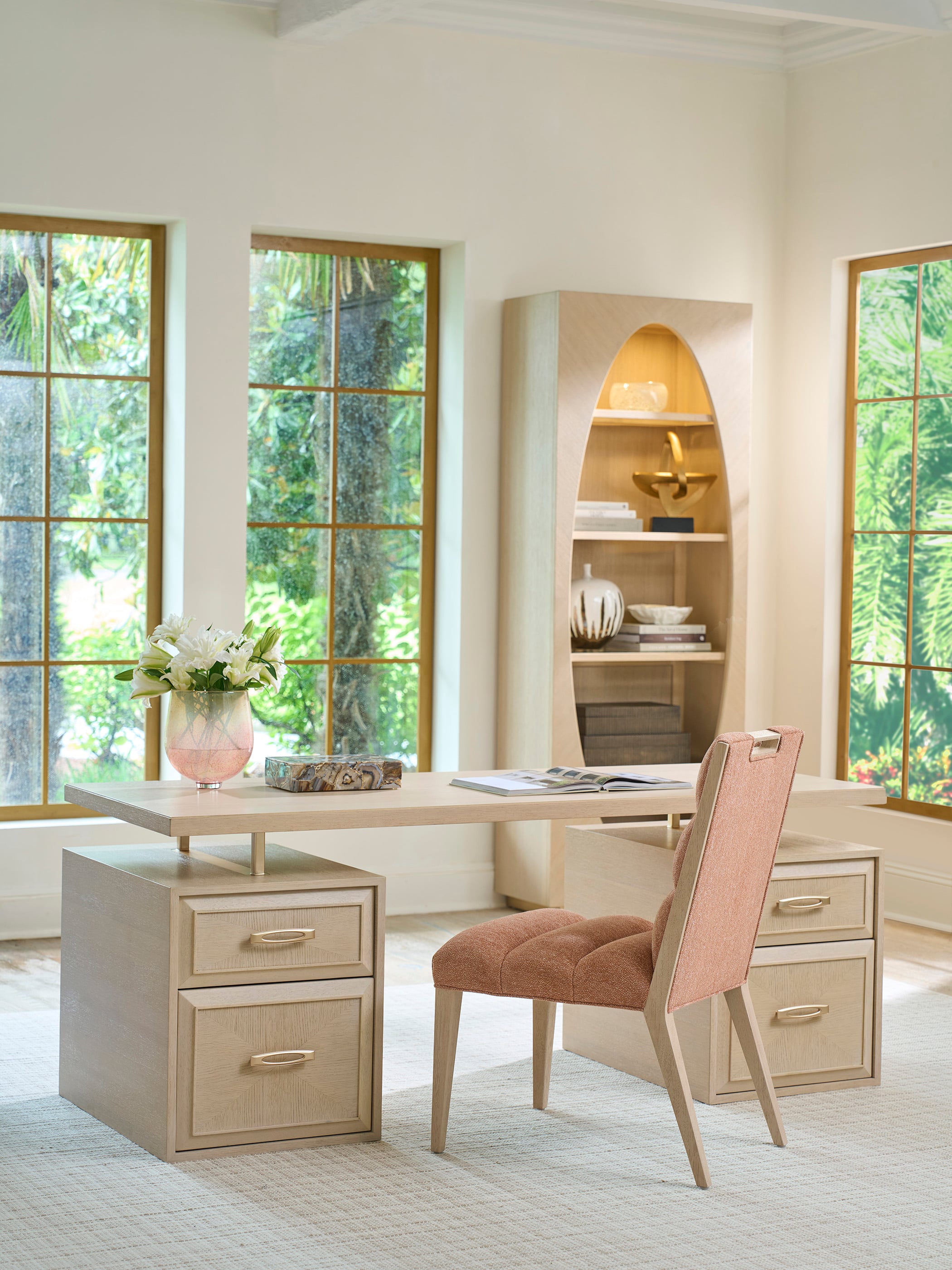 Sligh Apogee Modular Desk with 2 File  Cabinets