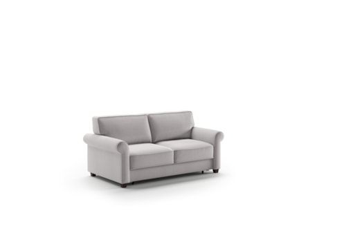 Transitional Full XL Loveseat Sleeper with Rolled Arms