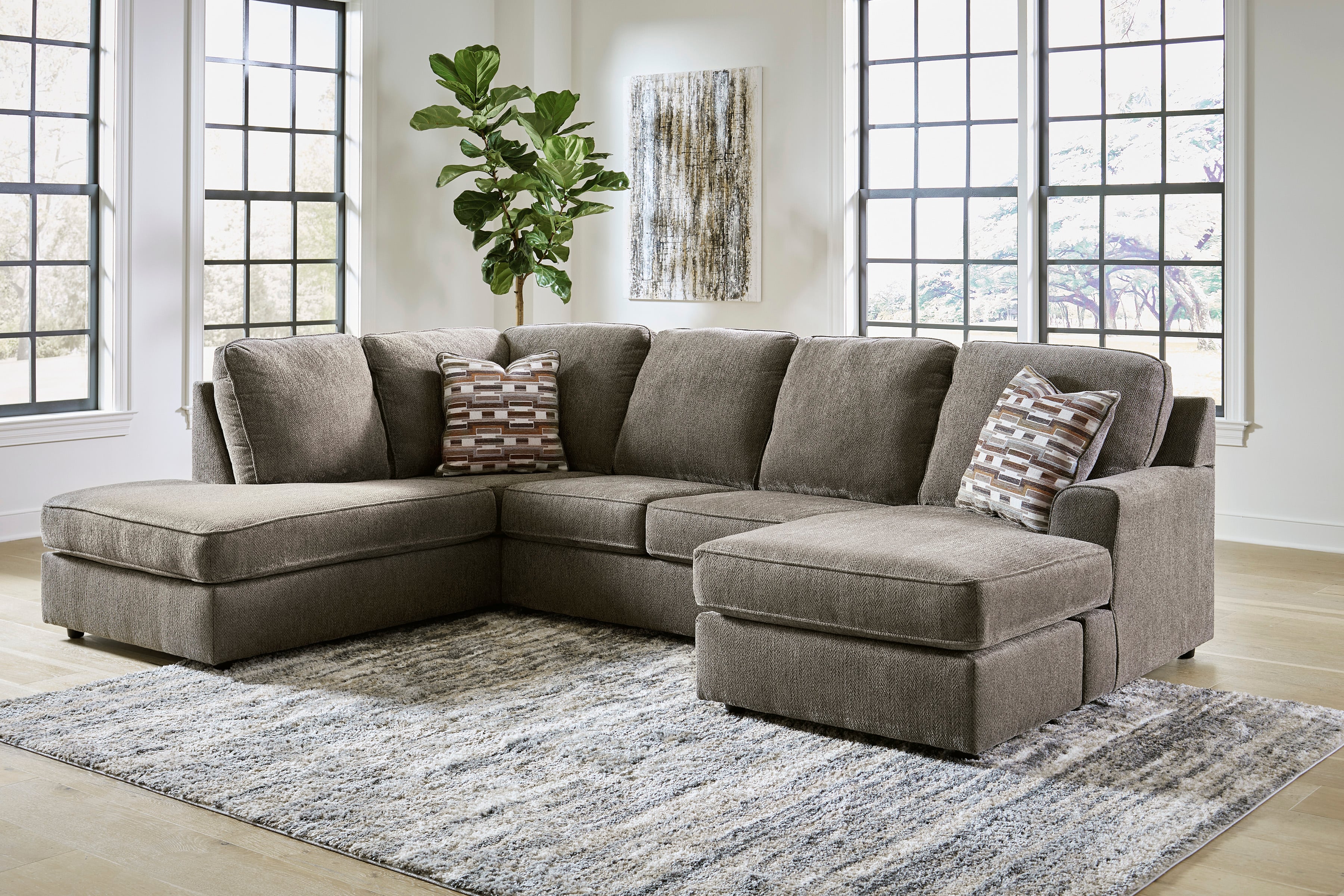 Sectional with chaise on shop both ends