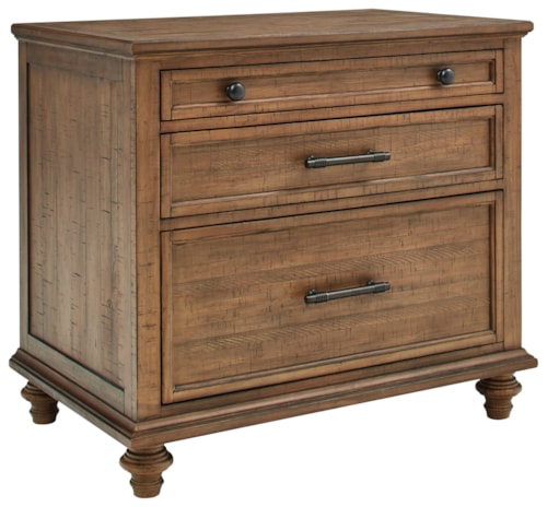Transitional 2-Drawer Workstation Combo File with Drop Front Keyboard Drawer