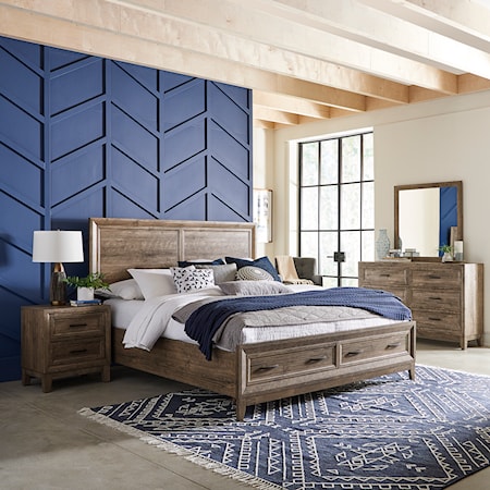 Casual King Storage Bedroom Group