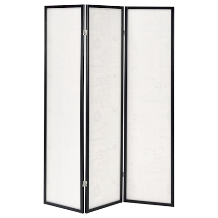 3-Panel Room Divider Folding Screen