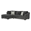 Signature Design by Ashley Biddeford 2-Piece Sleeper Sectional with Chaise