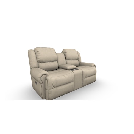 Rocking Reclining Console Loveseat