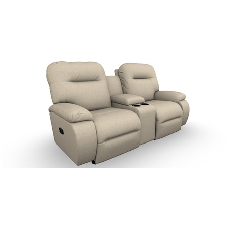 Rocking Reclining Console Loveseat