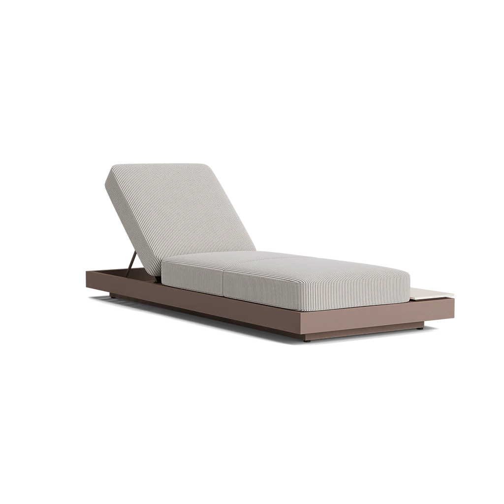 Adjustable Chaise Lounge w/Sideboard