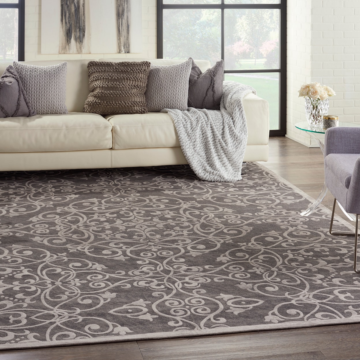 Nourison Damask 8' x 10'  Rug