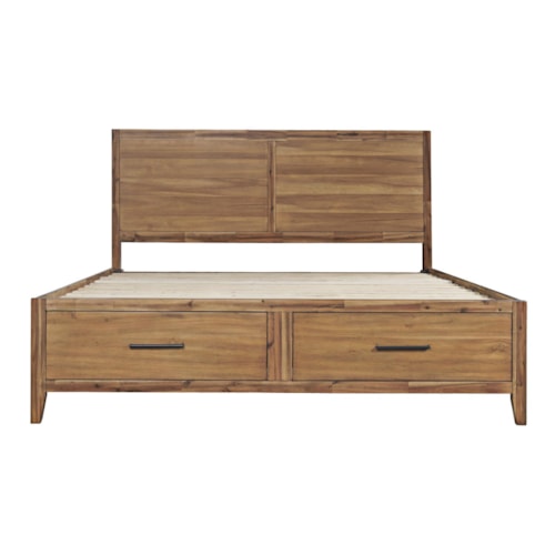 Transitional King Storage Bed