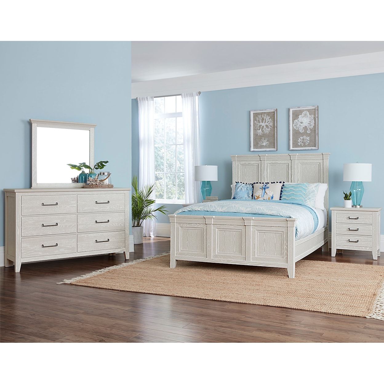 Vaughan-Bassett Passageways Dresser and Mirror Set