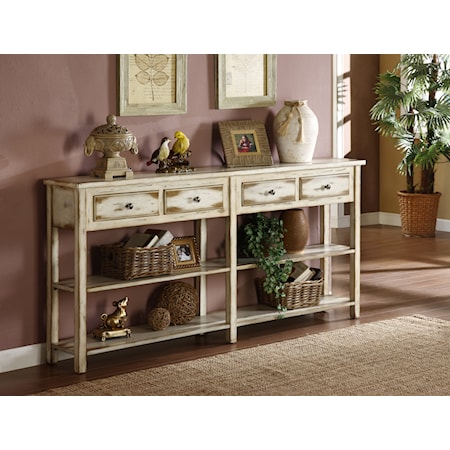 4-Drawer Console Table