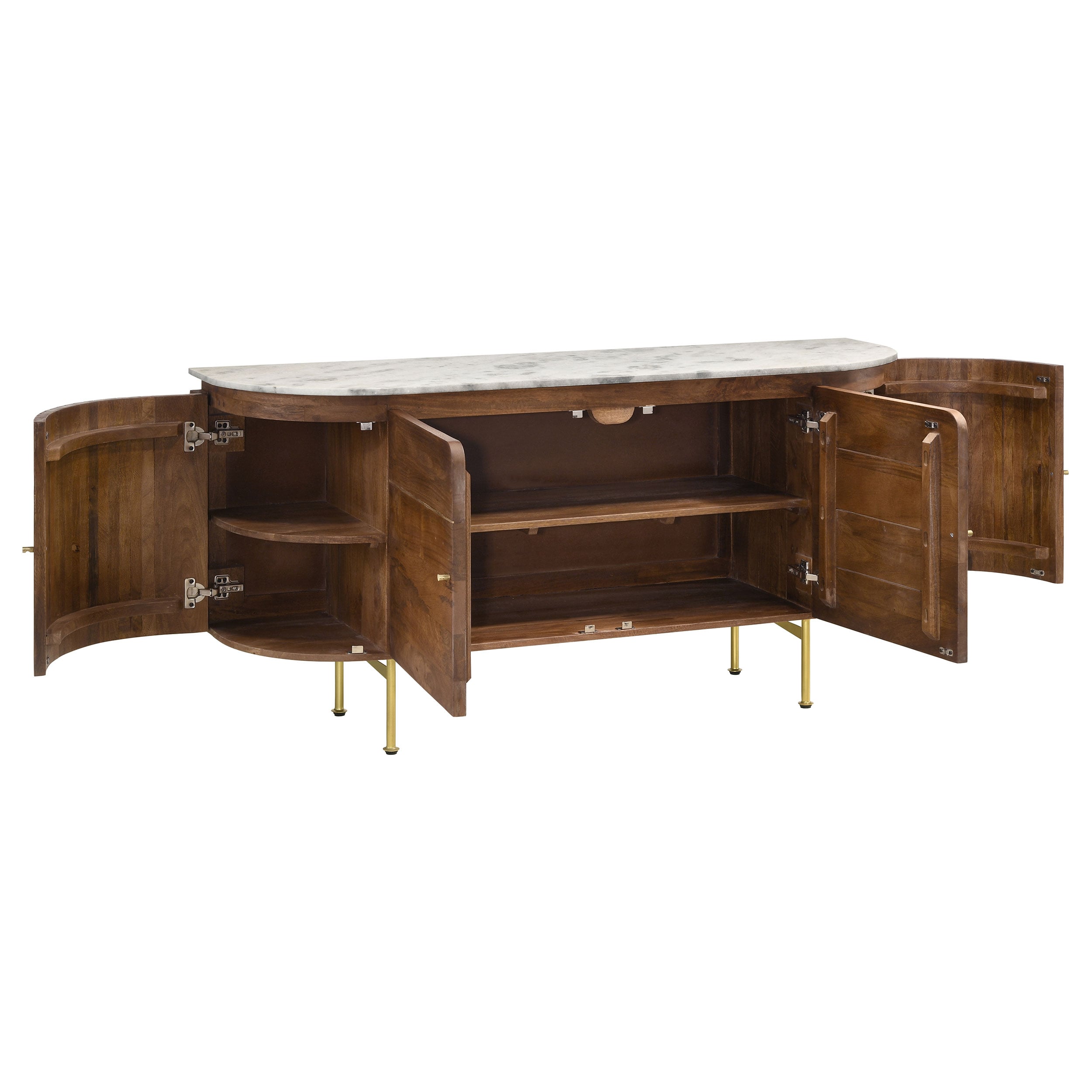 Marble Top Sideboard Buffet Cabinet