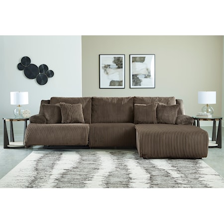 3-Piece Reclining Sectional with Chaise