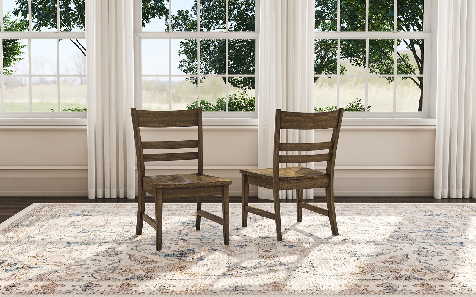 Wooden Ladder Back Chair