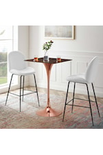 Modway Lippa 28" Square Bar Table