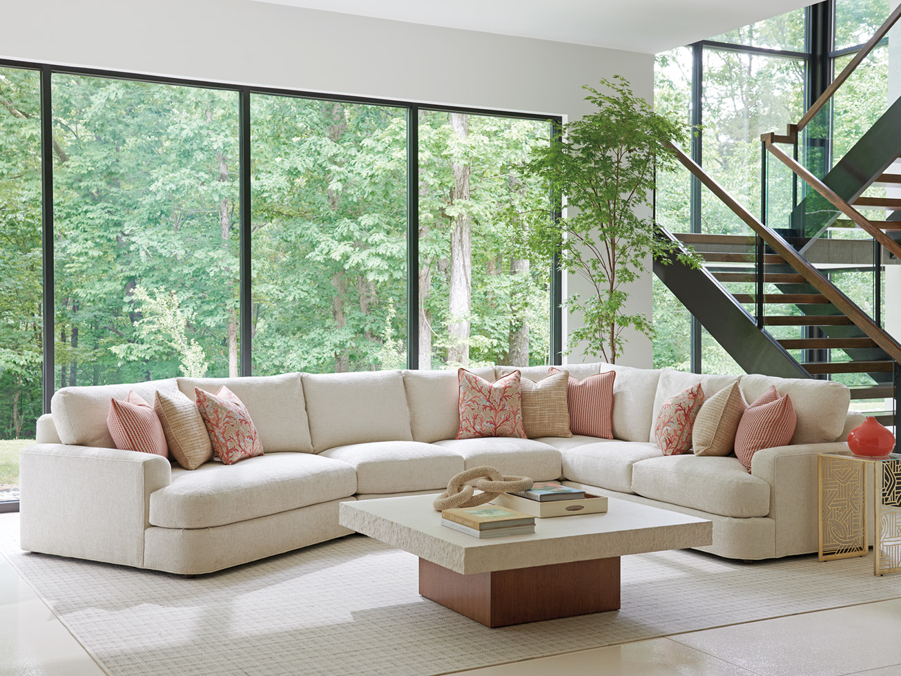 3-Piece Lansing Sectional Sofa w/LAF Cuddler