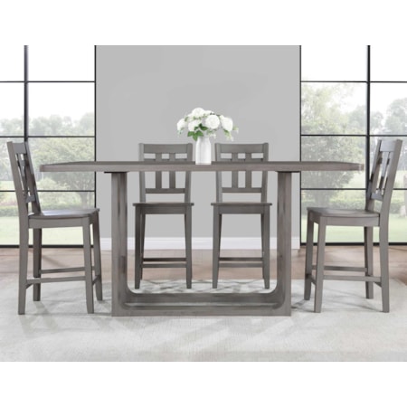 5-Piece Counter Height Dining Set