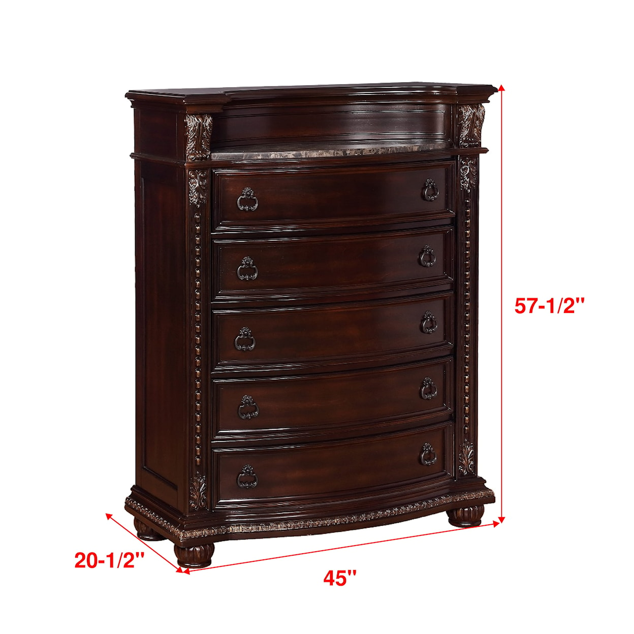 Crown Mark Stanley 5-Drawer Bedroom Chest