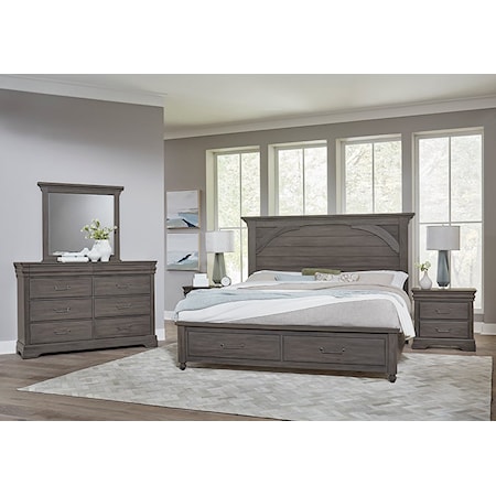 Bramble Bedroom Belmont Full Leather Bed 28126 - Setting The Space