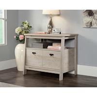 Modern Farmhouse 1-Drawer Lateral File Cabinet with Open Shelf