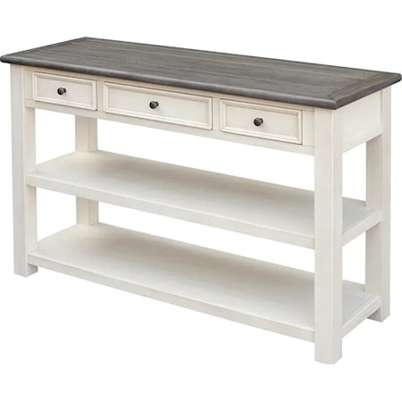 3-Drawer Console Table