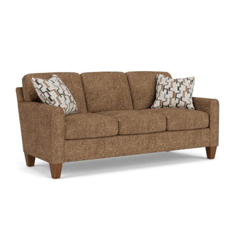 Contemporary Sofa with Mailbox Arms
