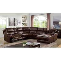 Transitional Sectional with Console 