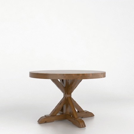 Rustic Customizable Round Dining Table