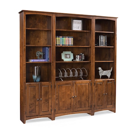 Alder Bookcase with Doors