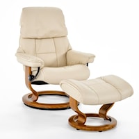 Small Classic Reclining Chair and Ottoman