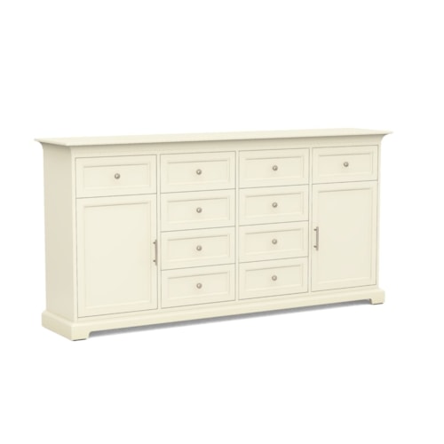 Transitional 83" Wide Customizable Extra Tall TV Cabinet