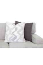 Franklin 953 Stella Contemporary Sofa with Throw Pillows