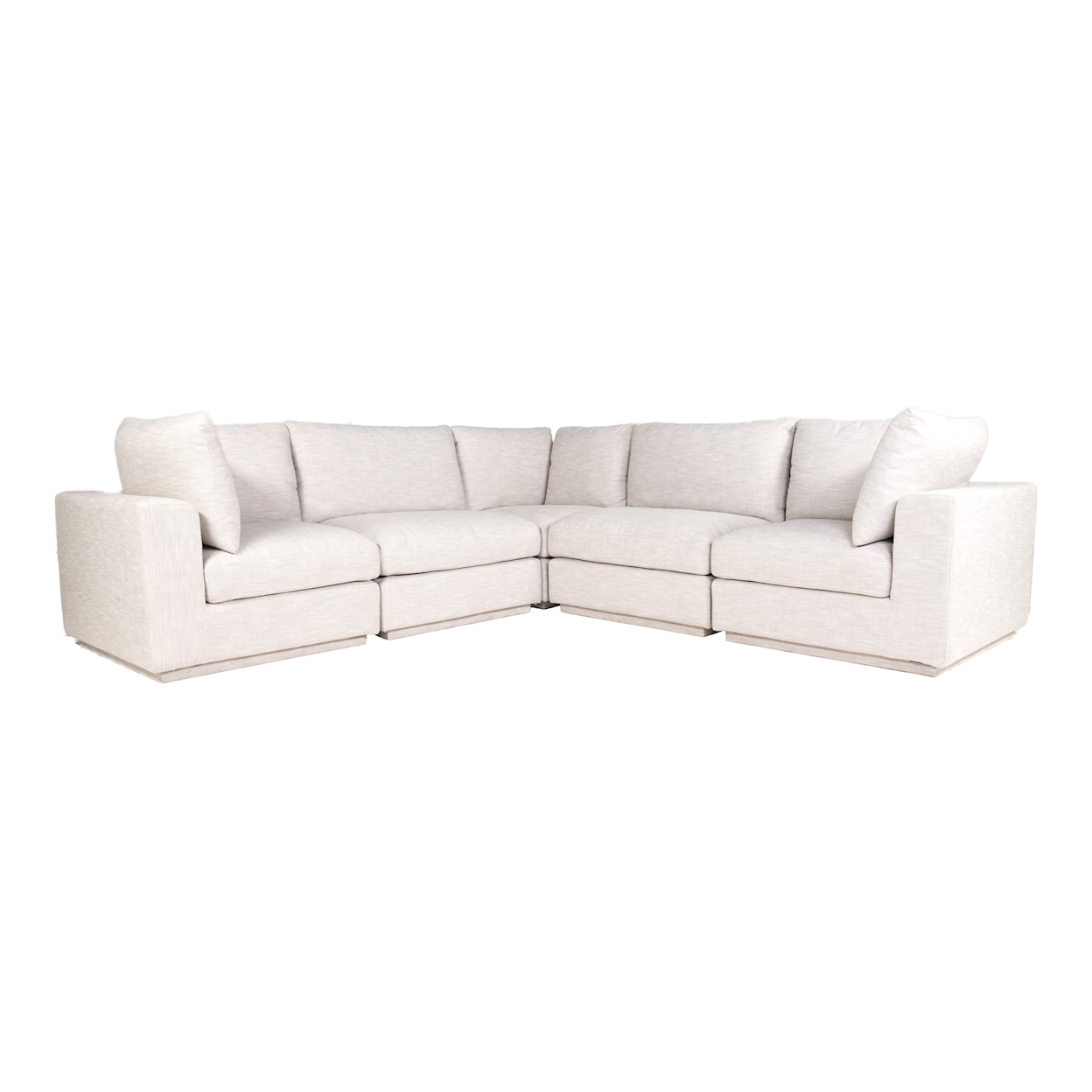 Moe's Home Collection Justin Justin Classic L Modular Sectional Taupe