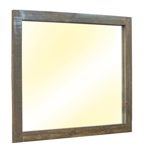 Rustic Square Mirror