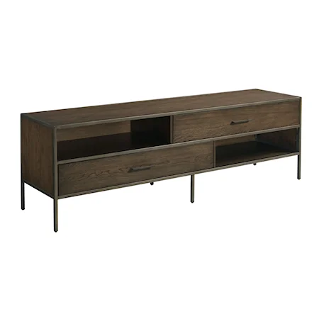 Contemporary Wood Entertainment Console