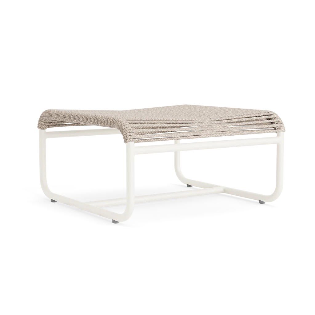 3-pc. Chair &amp; Ottoman Set w/Teak Top Table