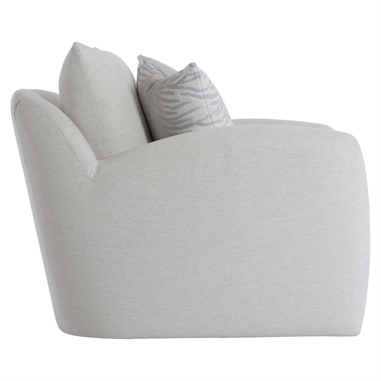 Bernhardt Plush Asher Fabric Swivel Chair