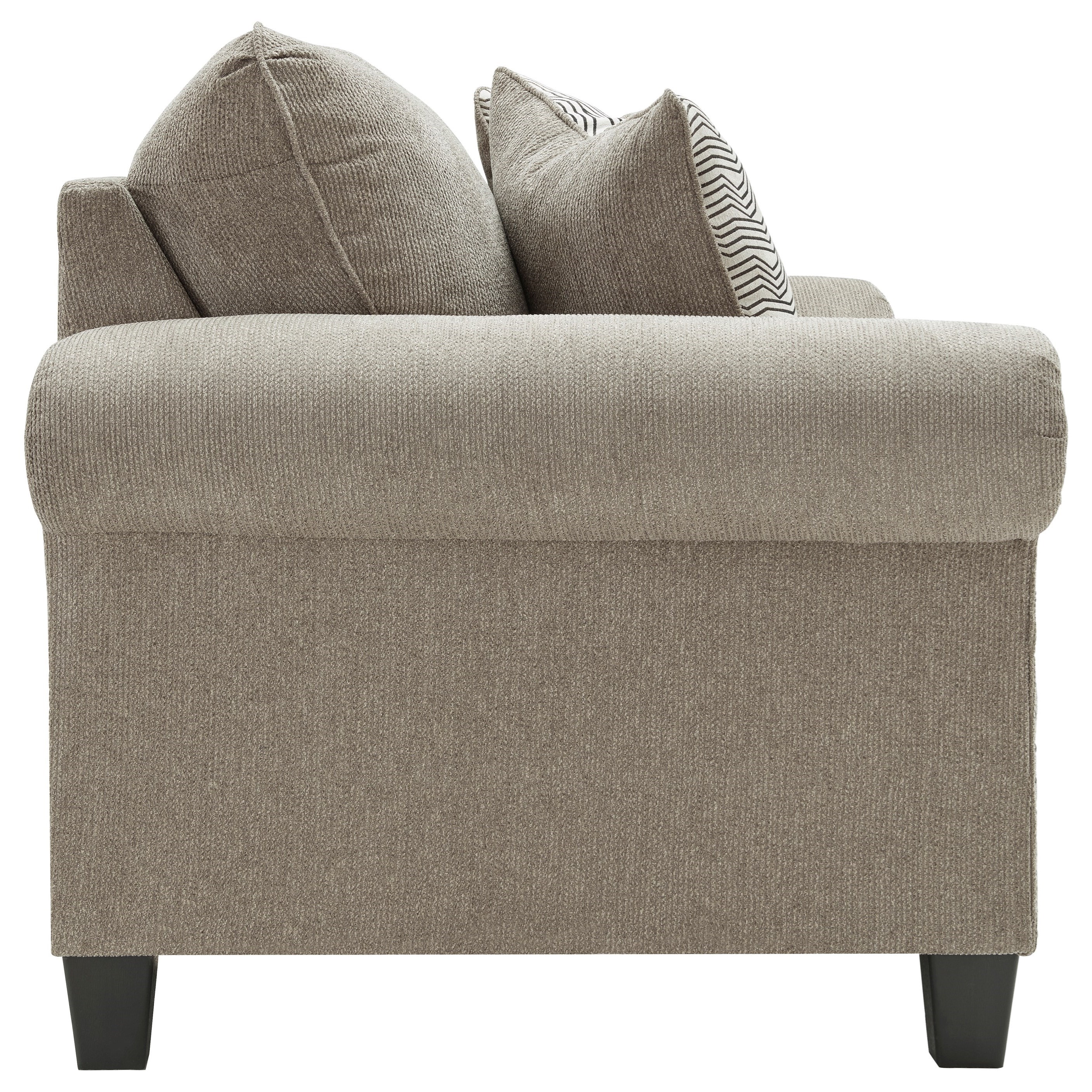 Benchcraft Shewsbury 4720235 Transitional Loveseat with Rolled Arms