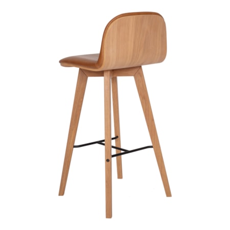 Napoli Leather Barstool Tan