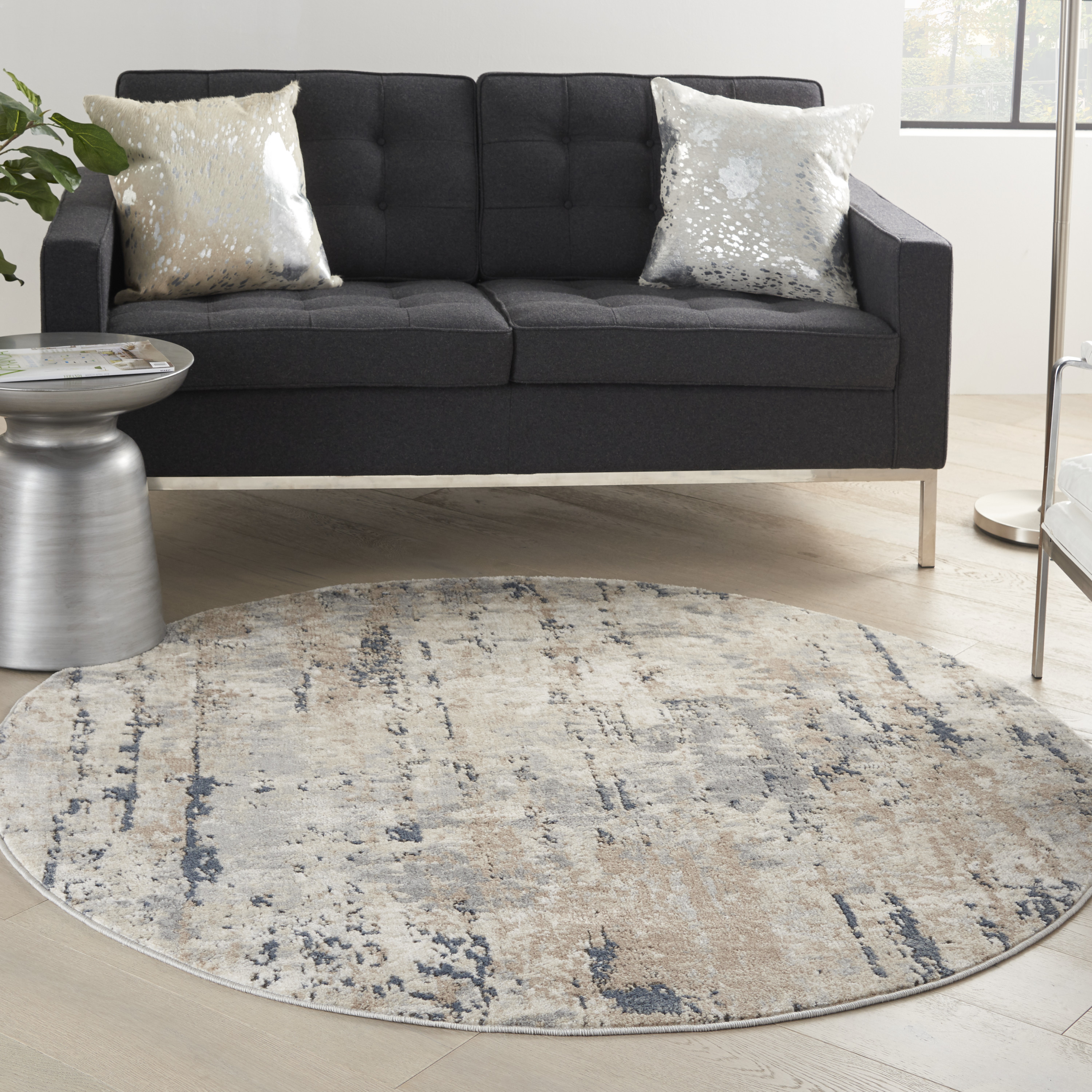 Nourison Quarry 4' Round  Rug