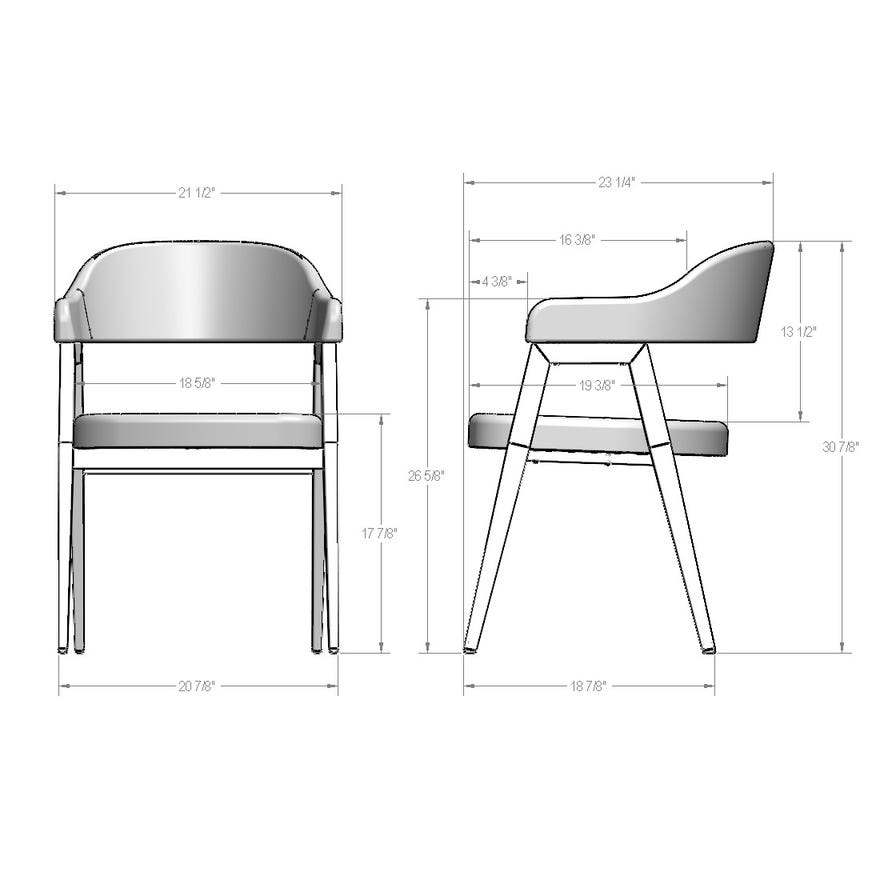 Upholstered Dining Armchair