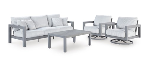 Outdoor Sofa, 2 Lounge Chairs And Coffee Table