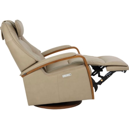 Large Power Headrest Swivel Recliner